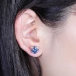 High quality Londaon Blue imitation Tanzanite jewelry set - Image 5