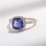 High quality Blue Tanzanite Ring