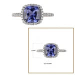 High quality Blue Tanzanite Ring - Image 3
