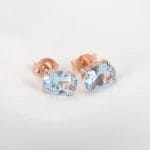 Sky-blue Topaz stud earring - Image 4