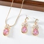 pink sweet jewelry set