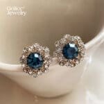 Blue Topaz Stud Earring - Image 5