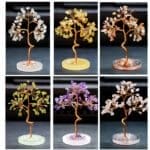 Raw natural crystal tree