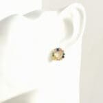 circle colorful zirconia stud earring - Image 2