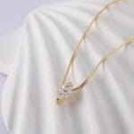 Marquise Moissanite Pendant Necklace - Image 3