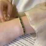 Emerald CZ crystal bracelet - Image 5