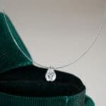 mermaid tears 1 carat moissanite pendant necklace - Image 4