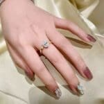 2 ct oval pigeon egg-shaped ring - Image 4