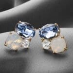 Square zircon contracte- color earrings - Image 4
