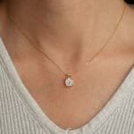 four-claw pendant 1 carat moissanite necklace - Image 2
