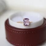 Purple Amethyst square wave adjustable ring - Image 3