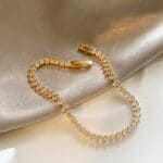 Full Diamond CZ tennis bracelet - Image 3