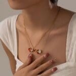Fashional personalized multi stone necklace - Image 2