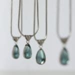 Water drop blue ocean necklace - Image 3