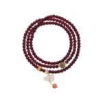 natural garnet bead bracelet