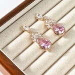 Pink Cube Zirconia jewelry set - Image 3