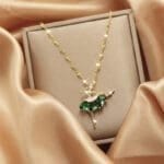 Emerale color CZ Necklace collection - Image 6