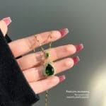 Emerale color CZ Necklace collection - Image 2