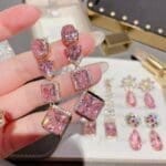 Rolita's Pink dream Drop Earing series - Image 2