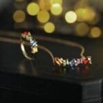 Dreamy rainbow multi-color jewelry set