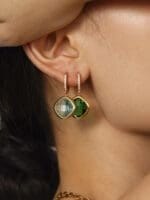 Transparent and super shiny Swarovski crystal full diamond earrings - Image 5