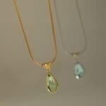 Water drop blue ocean necklace - Image 5
